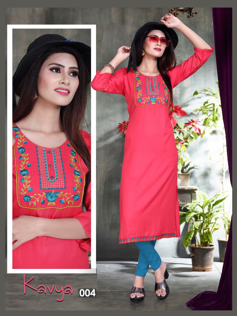 Aagya Kavya Regular Wear Rayon Designer Fancy Kurti Collection